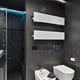 Interior of a modern total-black bathroom Interior of a modern total-black bathroom - PhotoDune Item for Sale