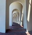 Urban geometry depth of field in curvy structure with arches and shadows reflected on them Urban geometry depth of field in curvy structure with arches and shadows reflected on them - PhotoDune Item for Sale