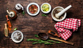 Various Spices on Wooden Background Various Spices on Wooden Background - PhotoDune Item for Sale