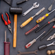 Set different Hand Tools Background. Professional DIY Equipment Set different Hand Tools Background. Professional DIY Equipment - PhotoDune Item for Sale