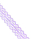 Lace trim in light purple color with heart pattern on a white background for craft projects Lace trim in light purple color with heart pattern on a white background for craft projects - PhotoDune Item for Sale