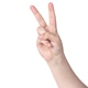Women hand with Victory or V sign, two sign Women hand with Victory or V sign, two sign - PhotoDune Item for Sale