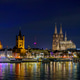Cologne city skyline panorama at night Cologne city skyline panorama at night - PhotoDune Item for Sale