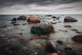 Long Exposure shot of Rocky Baltic sea shoreline in Estonia Long Exposure shot of Rocky Baltic sea shoreline in Estonia - PhotoDune Item for Sale