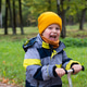 happy child on a walk in the park in autumn happy child on a walk in the park in autumn - PhotoDune Item for Sale