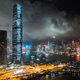 Hong Kong cityscape at night, skyscrapers and tall buildings at Victoria Harbour, drone aerial view Hong Kong cityscape at night, skyscrapers and tall buildings at Victoria Harbour, drone aerial view - PhotoDune Item for Sale