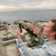 Middle aged woman using chat in her sea traveling, talking with friends Middle aged woman using chat in her sea traveling, talking with friends - PhotoDune Item for Sale