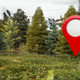 Surreal 3d Illustration of a Big Red Pointer in the Middle of Wild Forest. Surreal 3d Illustration of a Big Red Pointer in the Middle of Wild Forest. - PhotoDune Item for Sale