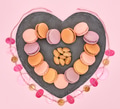 Still life, macarons, heart shape. Love concept Still life, macarons, heart shape. Love concept - PhotoDune Item for Sale