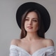 Beauty, fashion studio portrait of young woman with pearl makeup. Beauty, fashion studio portrait of young woman with pearl makeup. - PhotoDune Item for Sale