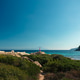 Mount Athos View from Karydi Beach with Girl in Foreground – Sithonia Peninsula, Chalkidiki, Greece Mount Athos View from Karydi Beach with Girl in Foreground – Sithonia Peninsula, Chalkidiki, Greece - PhotoDune Item for Sale