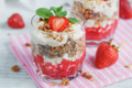 Dessert with Fresh Berries, Cottage Cheese, Granola and Berries Jam Dessert with Fresh Berries, Cottage Cheese, Granola and Berries Jam - PhotoDune Item for Sale