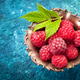 Raspberries, top view Raspberries, top view - PhotoDune Item for Sale