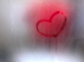 Minimalist Red heart in the steamy mirror. Love & Valentine’s Day. Background with copy space. Minimalist Red heart in the steamy mirror. Love & Valentine’s Day. Background with copy space. - PhotoDune Item for Sale