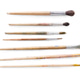 Drawing tools, set of dirty paint brushes in row Drawing tools, set of dirty paint brushes in row - PhotoDune Item for Sale