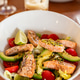Warm Salmon Salad in restaurant Warm Salmon Salad in restaurant - PhotoDune Item for Sale
