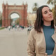 Woman in Trench Coat Walking on Barcelona Street Woman in Trench Coat Walking on Barcelona Street - PhotoDune Item for Sale