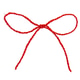 Red thread isolate on white background. Selective focus. Stock Photo by ...
