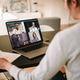 Businesswoman at home having a video conference with her team Businesswoman at home having a video conference with her team - PhotoDune Item for Sale