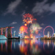 Fireworks of Singapore National Day in Downtown Singapore city in Marina Bay area at night Fireworks of Singapore National Day in Downtown Singapore city in Marina Bay area at night - PhotoDune Item for Sale