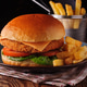 Chicken Fillet Burger and Fries Chicken Fillet Burger and Fries - PhotoDune Item for Sale