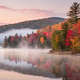 Vibrant Autumn Hills and Misty Lake Reflections Vibrant Autumn Hills and Misty Lake Reflections - PhotoDune Item for Sale
