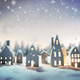 Miniature houses in a snowy winter village scene Miniature houses in a snowy winter village scene - PhotoDune Item for Sale