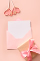 Valentine's day card with envelope and pink lollipops as heart. Valentine's day card with envelope and pink lollipops as heart. - PhotoDune Item for Sale