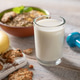 Healthy breakfast with milk, muesli, and bananas. Healthy food concept. Healthy breakfast with milk, muesli, and bananas. Healthy food concept. - PhotoDune Item for Sale
