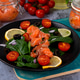 Salad of salted trout fillet, spinach, cherry tomatoes, olives and red onion Salad of salted trout fillet, spinach, cherry tomatoes, olives and red onion - PhotoDune Item for Sale
