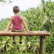 Boy sitting on the bench against the backdrop of the mountains in Ubud, Bali Boy sitting on the bench against the backdrop of the mountains in Ubud, Bali - PhotoDune Item for Sale