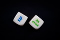 Drinking dice game isolated on black background Drinking dice game isolated on black background - PhotoDune Item for Sale