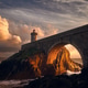 Sunset on the ark of a lighthouse Sunset on the ark of a lighthouse - PhotoDune Item for Sale