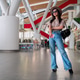 Beautiful young woman travels posing at airport during her trip Beautiful young woman travels posing at airport during her trip - PhotoDune Item for Sale