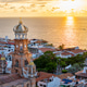 Aerial view of Our Lady of Guadalupe Church in Puerto Vallarta at sunset Aerial view of Our Lady of Guadalupe Church in Puerto Vallarta at sunset - PhotoDune Item for Sale