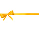 Yellow horizontal ribbon with bow isolated on white background Yellow horizontal ribbon with bow isolated on white background - PhotoDune Item for Sale