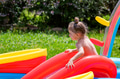 Happy little girl having fun in inflatable swimming pool Happy little girl having fun in inflatable swimming pool - PhotoDune Item for Sale