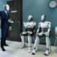 Robots in a queue for a job interview Robots in a queue for a job interview - PhotoDune Item for Sale