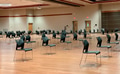 Chairs arranged to maintain social distance during college event. Chairs arranged to maintain social distance during college event. - PhotoDune Item for Sale