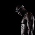 Strong male swimmer after training session Strong male swimmer after training session - PhotoDune Item for Sale