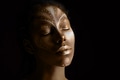 Art photo of Africal woman with tribal ethnic paintings on her face Art photo of Africal woman with tribal ethnic paintings on her face - PhotoDune Item for Sale