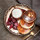 cottage cheese pancakes with sour cream and raspberries cottage cheese pancakes with sour cream and raspberries - PhotoDune Item for Sale