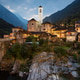 Lavertezzo in Switzerland at night Lavertezzo in Switzerland at night - PhotoDune Item for Sale