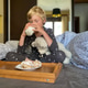 Nine years old blonde Caucasian boy with his toy Teddy bear spent time in the bed in morning Nine years old blonde Caucasian boy with his toy Teddy bear spent time in the bed in morning - PhotoDune Item for Sale