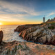 Beautiful sunset over the lighthouse at Saint Mathieu Beautiful sunset over the lighthouse at Saint Mathieu - PhotoDune Item for Sale