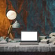 High-performance laptop on a prehistoric office desk High-performance laptop on a prehistoric office desk - PhotoDune Item for Sale