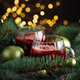 Two Glass Mugs of Mulled Wine with Christmas Decor and Fairy Lights Two Glass Mugs of Mulled Wine with Christmas Decor and Fairy Lights - PhotoDune Item for Sale
