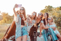 Six beautiful girls make selfie Six beautiful girls make selfie - PhotoDune Item for Sale