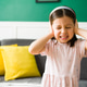 Sad kid listening to her parents fighting Sad kid listening to her parents fighting - PhotoDune Item for Sale