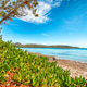 Breathtaking view of beach of Santa Giulia resort. Breathtaking view of beach of Santa Giulia resort. - PhotoDune Item for Sale